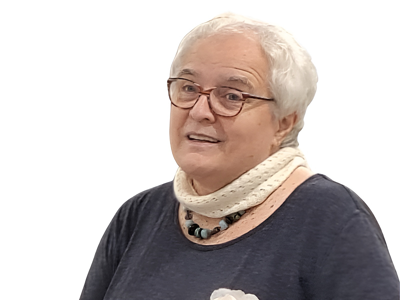 Portrait der Künstlerin Angela Weber als Link